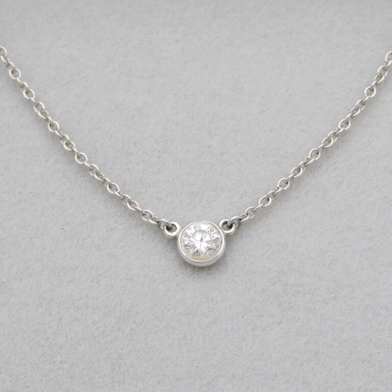 ティファニー Pt950　バイザヤードペンダント